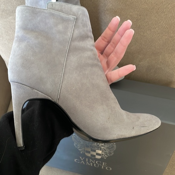 Vince Camuto Gray Suede Booties - Picture 4 of 4
